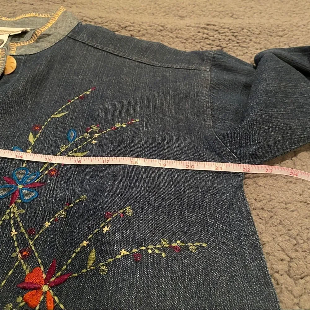Coldwater Creek Jean Embroidered Jacket - Picture 9 of 14
